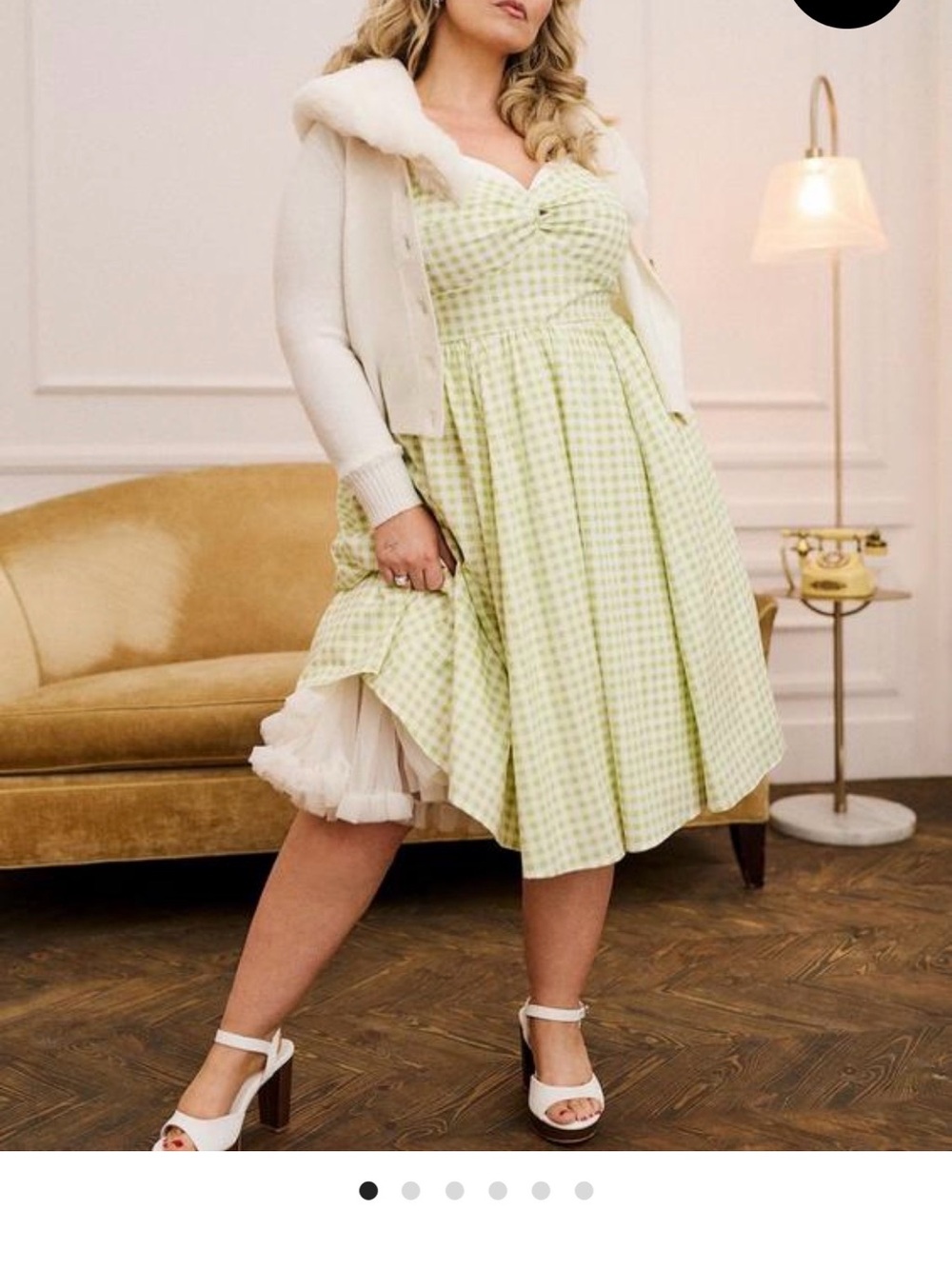 Torrid Retro Chic Twist-Front Swing Midi Dress SIZE 0 / W FREE MATCHING SWEATER!